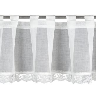 Firana gotowa na szelkach SUZAN 150x40 Eurofirany biały