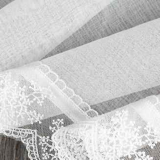 Firana gotowa na szelkach SUZAN 150x40 Eurofirany biały