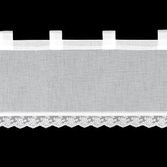 Firana gotowa na szelkach SUZAN 150x40 Eurofirany biały