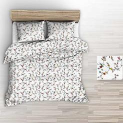 Pościel z kory 140x200 biała kolorowe gałązki
