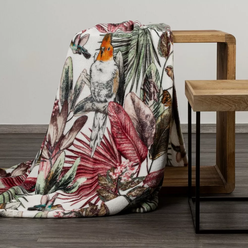 Koc narzuta PARROT 150x200 Design91 zielony