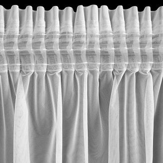 Zasłona gotowa na taśmie ROSES 140x270 Eva Minge Eurofirany biały