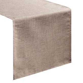 Bieżnik dekoracyjny wodoodporny KATE 40x140 Eurofirany beżowy strukturalna faktura