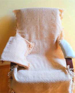 Komplet dekoracyjny narzuta 170x205 + 2x 60x170 łososiowy