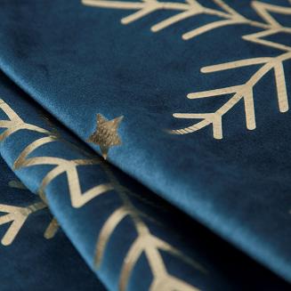 Obrus świąteczny 85x85 Eurofirany granatowy