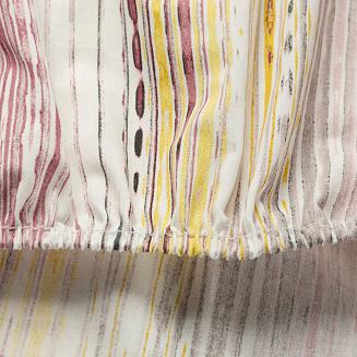 Prześcieradło satynowe z gumką PRINT 180x200 Eurofirany fioletowy