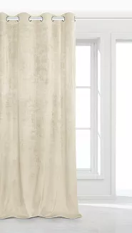 Kremowa Zasłona Welurowa 140x250 Velvet Soft