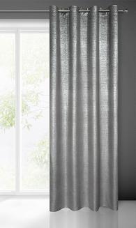 Zasłona gotowa na przelotkach AMBI 140x250 Eurofirany sreb