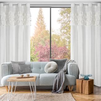 Zasłona gotowa na przelotkach SAMI 140x250 Eurofirany biały