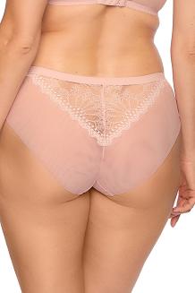 Figi damskie z koronką i tiulem Marleen 1293 różowe