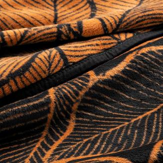 Koc narzuta AKRYL 150x200 Eurofirany czarny/rudy