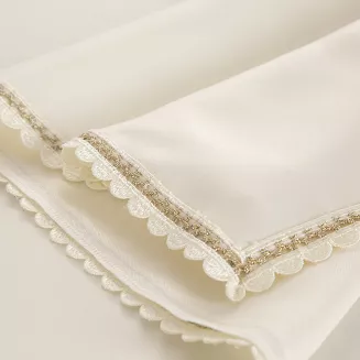 Obrus dekoracyjny LACE 40x140 Eurofirany kremowy