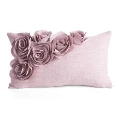 Poszewka dekoracyjna FLORES 30x50 Eurofirany różowy