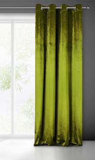 Zasłona gotowa na przelotkach SARAH 140x250 Eurofirany oliwkowy