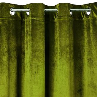 Zasłona gotowa na przelotkach SARAH 140x250 Eurofirany oliwkowy