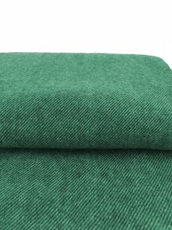 Koc wełniany z frędzlami 160x200 diagonalny szmaragdowy