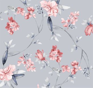 Piżama damska LUNA kod 641 jasnoróżowa szara w kwiaty