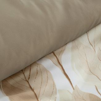 Pościel bawełniana DAFNE 220x200 Design91 brązowy