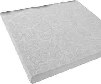 Prześcieradło frotte bez gumki Tulipan 175x220 ZWOLTEX jasny szary GRUBE na białym tle