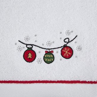 Ręcznik świąteczny GERDA 50x90 Eurofirany biały