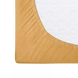 Prześcieradło jersey z gumką 160x200 Darymex musztardowe