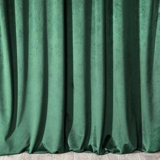 Zasłona gotowa na taśmie MELANIE 140x270 Eurofirany ciemnozielona