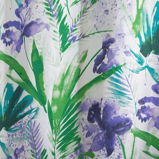 Zasłona gotowa na przelotkach ARIANNA 140x250 Eurofirany fiolet/zieleń