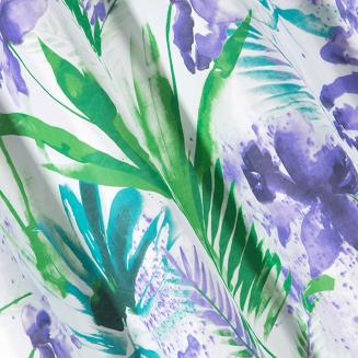 Zasłona gotowa na przelotkach ARIANNA 140x250 Eurofirany fiolet/zieleń