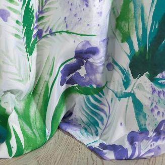 Zasłona gotowa na przelotkach ARIANNA 140x250 Eurofirany fiolet/zieleń