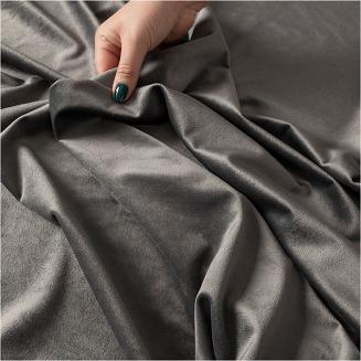 Zasłona gotowa na przelotkach VELVI 140x250 antracytowa