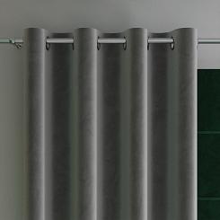 Zasłona gotowa na przelotkach VELVI 140x250 antracytowa