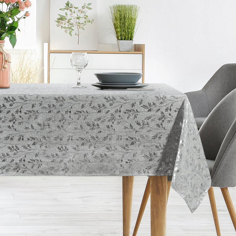Obrus dekoracyjny SIMONA 140x220 Eurofirany srebrny