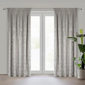 Zasłona gotowa na taśmie RAJA 140x270 Eurofirany stalowy