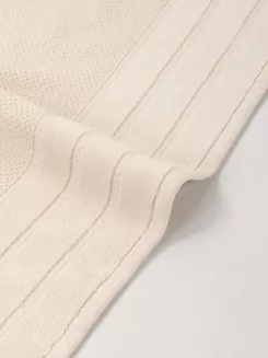 Ręcznik bawełniany o ryżowej strukturze Loren 70x140 jasnobeżowy
