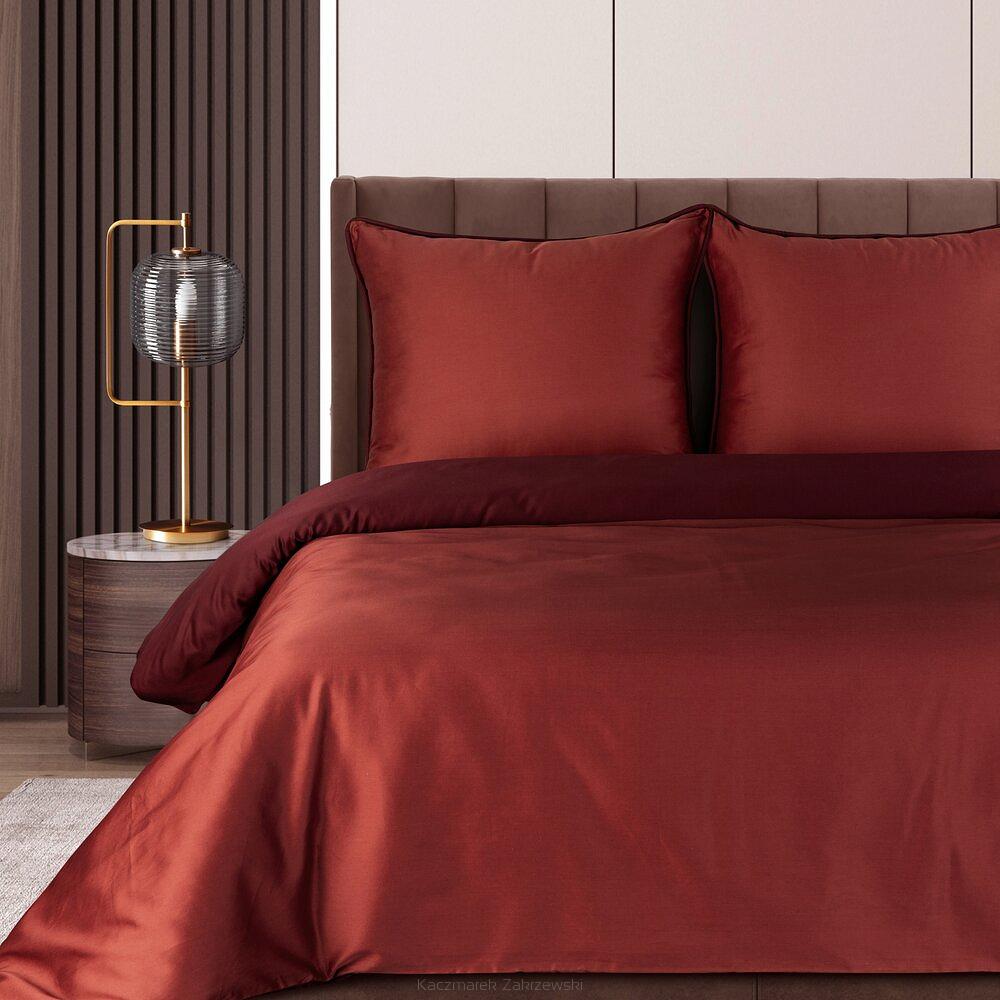 Pościel satynowa BO+MA 160x200 Eurofirany marsala