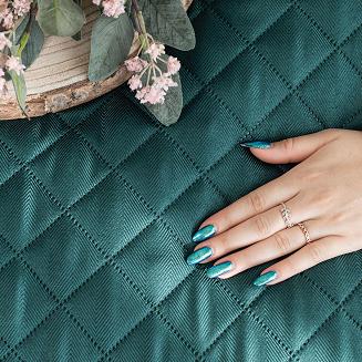 Narzuta dekoracyjna JODEŁKA 220x240 pikowana butelkowa