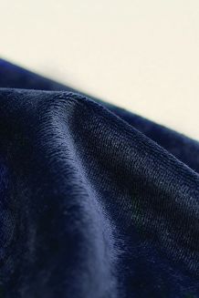 Prześcieradło polarowe z gumką MIŚ Fluffy 200x200 mikrofibra granatowe