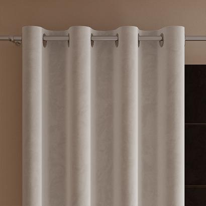 Zasłona gotowa na przelotkach VELVI 140x230 ciepły jasnoszary