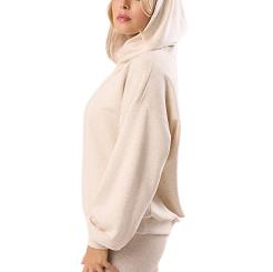 Bawełniana bluza dresowa z kapturem Babell kod 3010 melanżowa