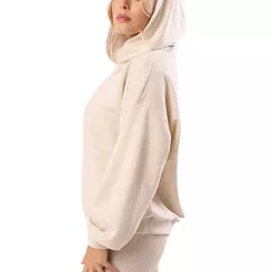 Bawełniana bluza dresowa z kapturem Babell kod 3010 melanżowa