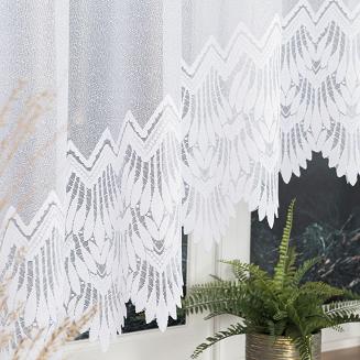 Firanka żakardowa gotowa na żabki FELICJA 500x160 biała