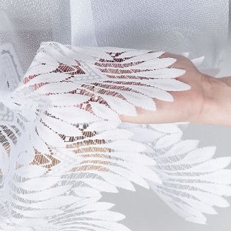 Firanka żakardowa gotowa na żabki FELICJA 500x160 biała