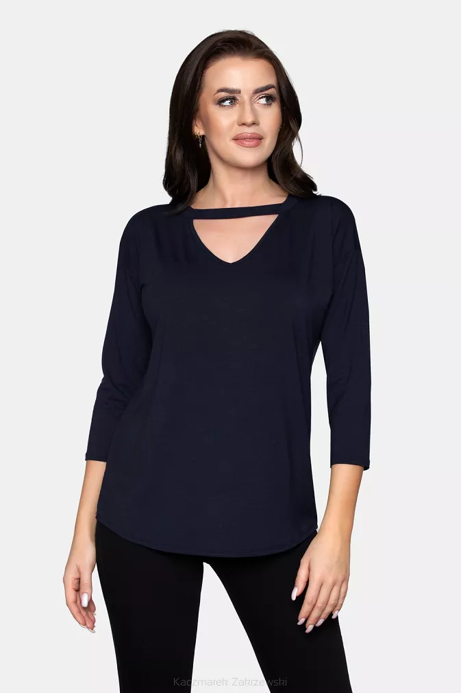 Bluzka damska oversize ALEXA granatowa