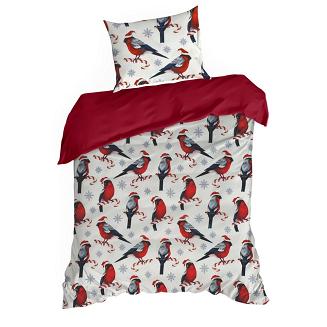 Komplet pościeli świąteczny POS 140x200 Eurofirany biały