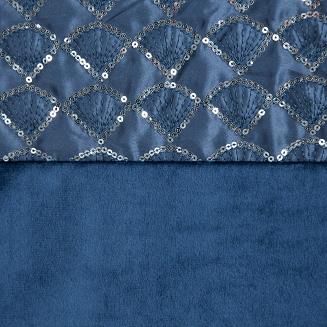 Zasłona gotowa na przelotkach MARGOT 140x250 Eurofirany granatowy