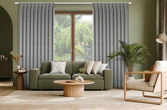 Zasłona gotowa NELISA 210x270 Eurofirany grafitowy