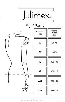 Figi damskie z regularnym stanem PAISLEY czarne