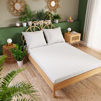 Prześcieradło jersey z gumką 220x200 DREAMY PREMIUM białe