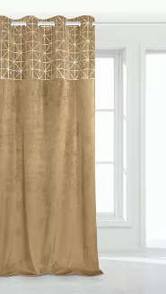 Musztardowa Zasłona Welurowa 140x250 Glossy
