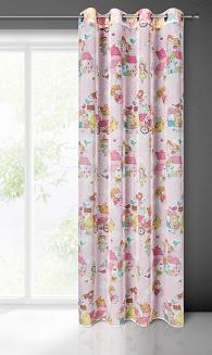 Zasłona gotowa na przelotkach POLLY 140x250 Eurofirany wielokolorowy